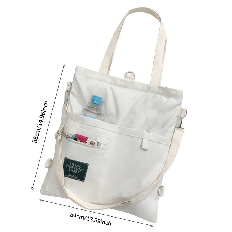 Women Canvas Crossbody Handbag Female Shopper Fashion Simple Shoulder Canvas Bags For Women Tote