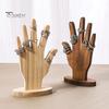 Подставка для ювелирных изделий, держатель для демонстрации пальцев и рук, прочная конструкция, высокая устойчивость, многоцелевая декоративная деревянная стойка для демонстрации ювелирных изделий в форме руки