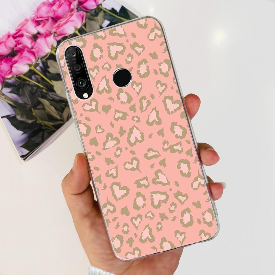 For Huawei P30 Lite Case 2020 Fashion Flower Bumper Soft Silicone Clear Cover For Huawei P30 Lite Pro Fundas P 30 P30Lite Hoesje