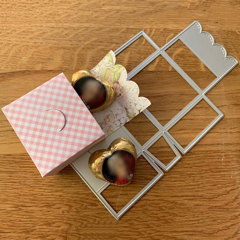 Новый 3D-коробка для резки металла, трафарет для скрапбукинга, тиснение, штамповка, альбом, карта, сделай сам