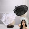 Bow Decoration Women's Tea Party Hat Headband Style Wedding Bridal Fascinator  Hair Accessories