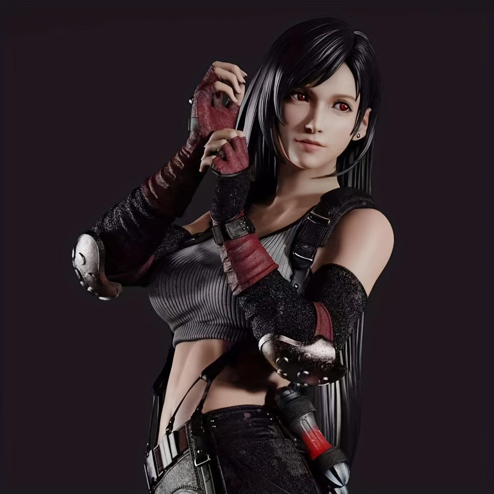 Ff7 Тифа Тифа Женщина Боец Аниме Статуэтка Фигурка Украшения Маленькие Подарки Украшения для Комнаты Рождественские Подарки