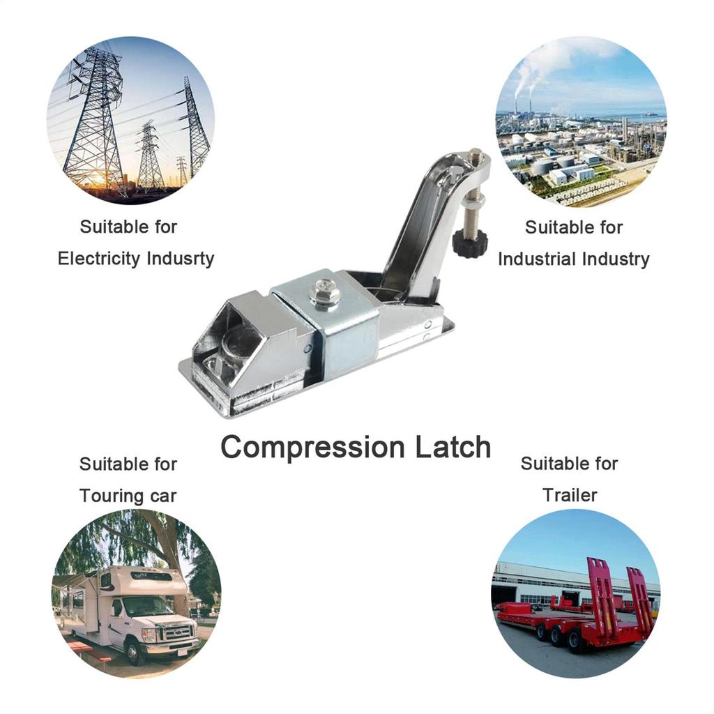 Замок двери прицепа Компрессионный рычажный засов Замок для автодома для путешествий Грузовик Кемпинг Ящик для хранения Инструментальный ящик Шкаф
