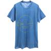 70s 80s Vintage Short Sleeve T-shirt Blue Single Stitch Men's Used