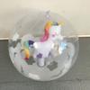 Unicorn Beach Ball: Parent-Child Inflatable Toy for Early Education and Beginner Swimming.
