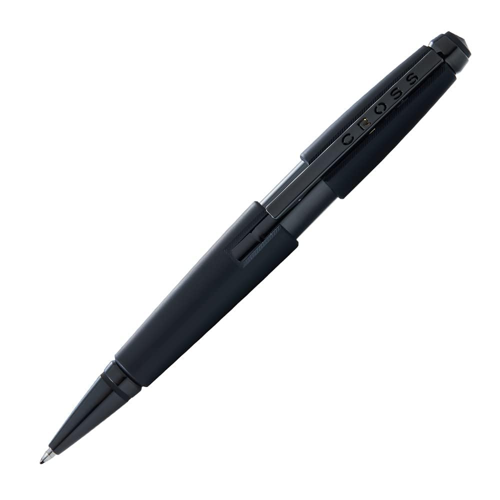 CROSS Edge Matte Black Lacquer Ballpoint Imported Pen, Water-Based Ink, NAT0555-11 (Genuine Product)