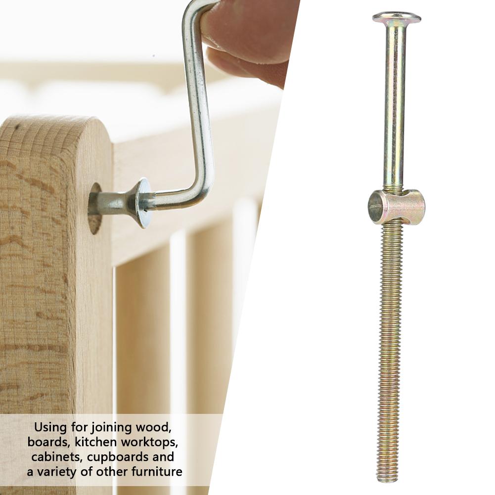 10 шт. болтов для мебели M6 из углеродистой стали 120 мм с 6-миллиметровыми гайками-соединителями