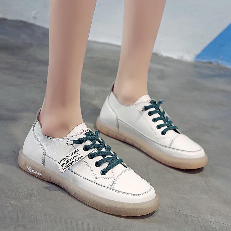 Fashion Spring Autumn 2024 New Fashion Sneakers Shoes Women Flats Shoes Woman Soft Bottom Lace-Up Low Cut Zapatos De Mujer High Quality