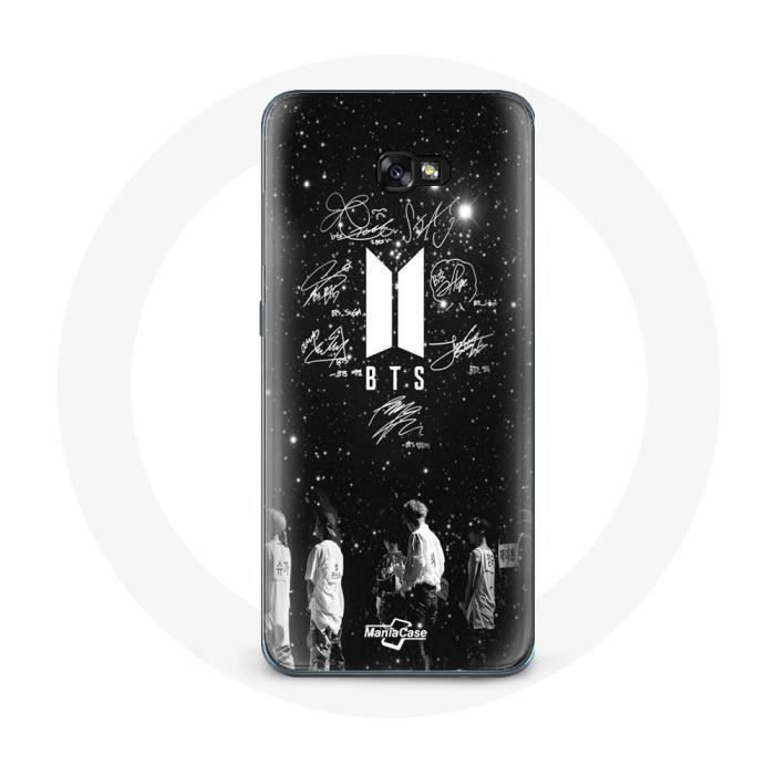 Coque - Maniacase - Samsung Galaxy A5 2016 - Souple - Noir - BTS Signature Members