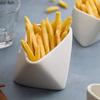 Solid Colored Irregular Ceramic French Fries Bowl Dessert Bowl Snack Bowl Seasoning Bowls Molecular Cuisine Creative Tableware