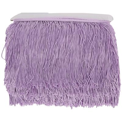 10 ярдов 14 см Длинная бахрома Латинское платье Кисточки Полиэстер Кружевная отделка Лента Шитье Сцена DIY Занавеска Аксессуары для одежды Фиолетовый