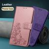 Flower Leather Wallet Book Case For Samsung Galaxy A23 A33 A53 A73 A13 A03 A22 A32 A52 A72 A12 A51 M23 M13 M32 S21 FE S22 Ultra Plus Flip Stand Cover