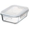 Ishigaki Sangyo Ishigaki Storage Container, Rectangular, 1500ml, DL, 23.0cm X 17.5cm X 7.6cm, Heat-Resistant Glass, Microwave, Oven, and Dishwasher Sa