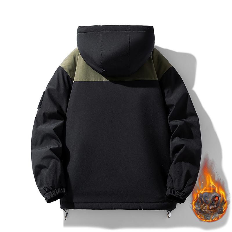 Пальто большого размера мужское осенне-зимнее бархатное новое повседневное трендовое свободное мужское пальто большого размера осенне-зимняя одежда