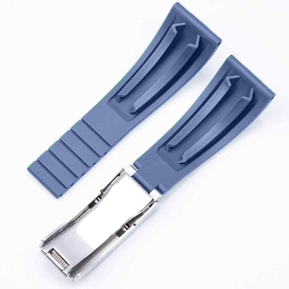 Rubber Watch Band with Cut To Size Design, Cut To Size Design Natural Rubber Watch Strap for Rolex Submariner Daytona Yacht Master GMT, Waterproof