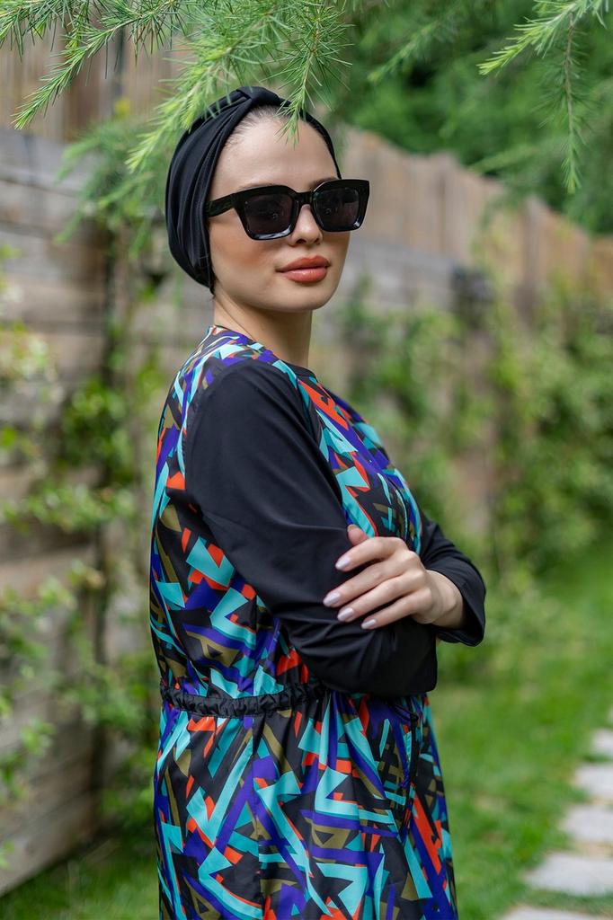 Женский Мусульманский Скромный Исламский Полный Чехол Буркини Пляжный Купальный Костюм Купальники Хиджаб Пляжная Одежда Купальник 