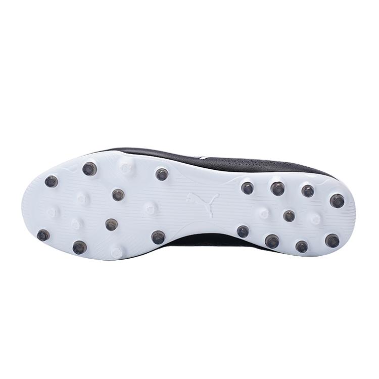 Puma King Match King Round Toe Lace-Up MG (Rubber Short Studs) Artificial Grass Fabric Football Shoes Men Football Shoes Black 107572-01