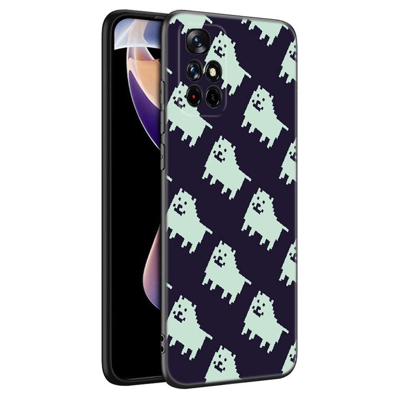 Undertale Sans Doggo Black Silicone Phone Case For Xiaomi Redmi Note 10 11 11S 12 13 4G 8 9 11T Pro 5G Plus 8T 9S 10S 12S