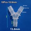 10Pcs Plastic 3 Way Connector PP PE Hose Fittings  for Aquarium Fish Tank Fittings