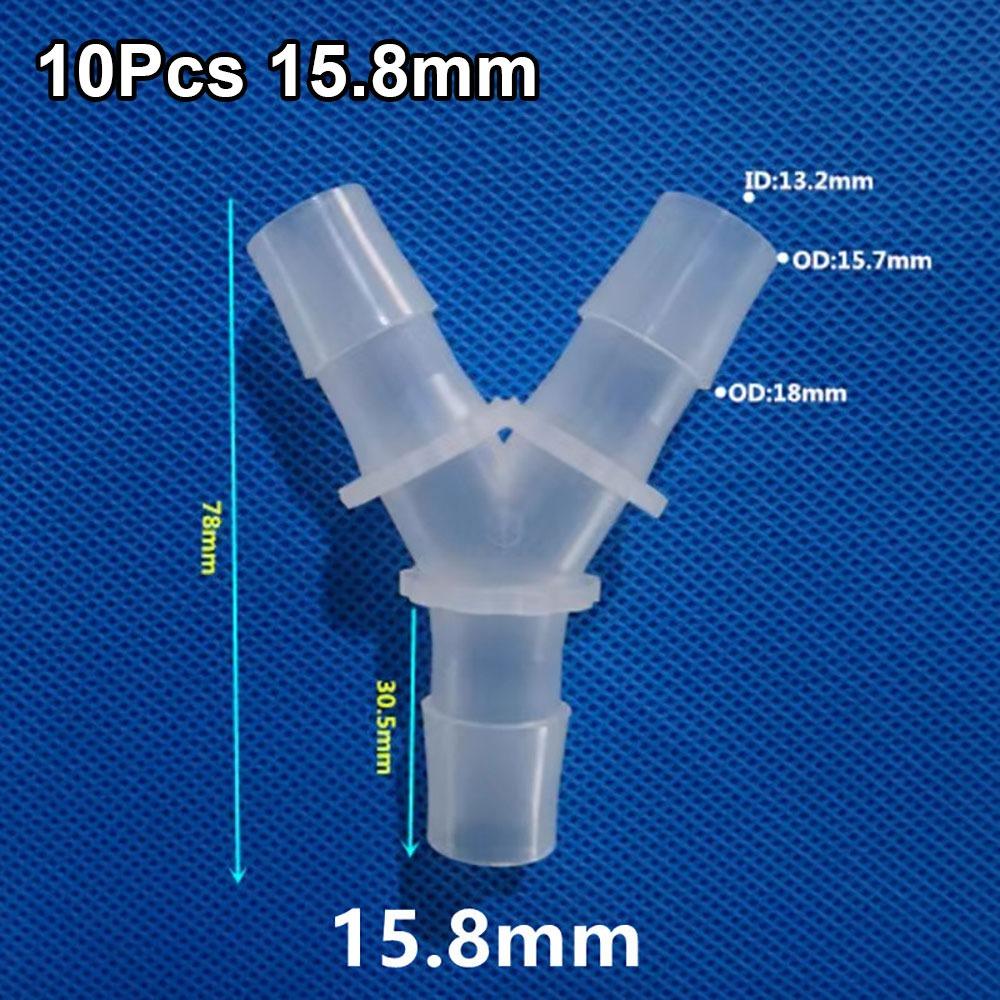 10Pcs Plastic 3 Way Connector PP PE Hose Fittings  for Aquarium Fish Tank Fittings