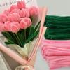 Encrypted Fur Macaron Color Fuzzy Wire Material Package DIY Flower Bouquet New Plush Strip