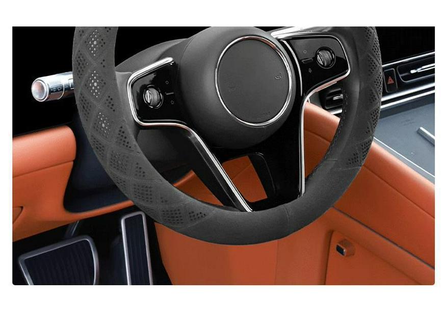 Slim Suede Steering Wheel Cover for 24/25 AITO Wenjie M9 – Enhanced Grip and Style