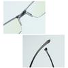 Half Frame Eyeglasses Anti Blue Light Metal Black Reading Glasses for Men Fashionable Business Computer Classic Reading Glasses