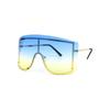 Fashion Luxury Women Sunglasses Blue Yellow Gradient Designer Ladies Sun Glasses  Rimless Brand Shades