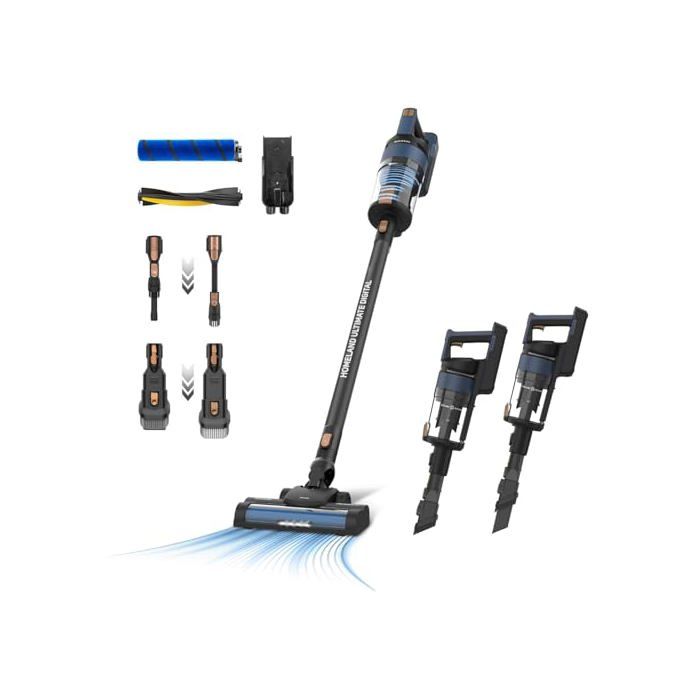 Цифровой вертикальный пылесос - TAURUS - 400 Вт - 21 000 Па - Тройная улучшенная фильтрация - Щетки All Road и Fuzzy