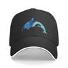 Orca Killer Whale, синяя акварель, силуэт, художественная бейсболка, модная шляпа, мужская роскошная шляпа для мальчиков, женская шляпа