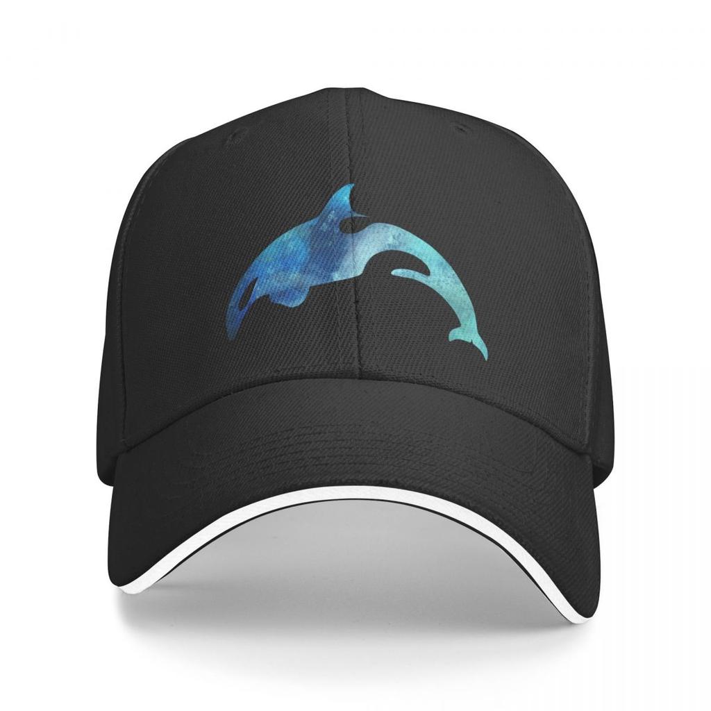 Orca Killer Whale, синяя акварель, силуэт, художественная бейсболка, модная шляпа, мужская роскошная шляпа для мальчиков, женская шляпа