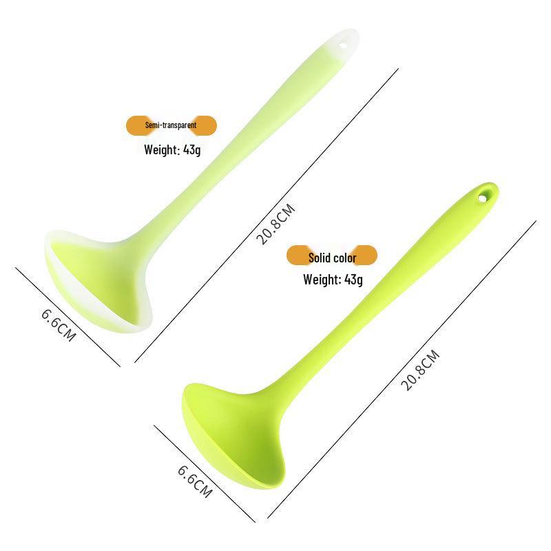 Silicone Non-stick Semi-transparent Baby Food Ladle