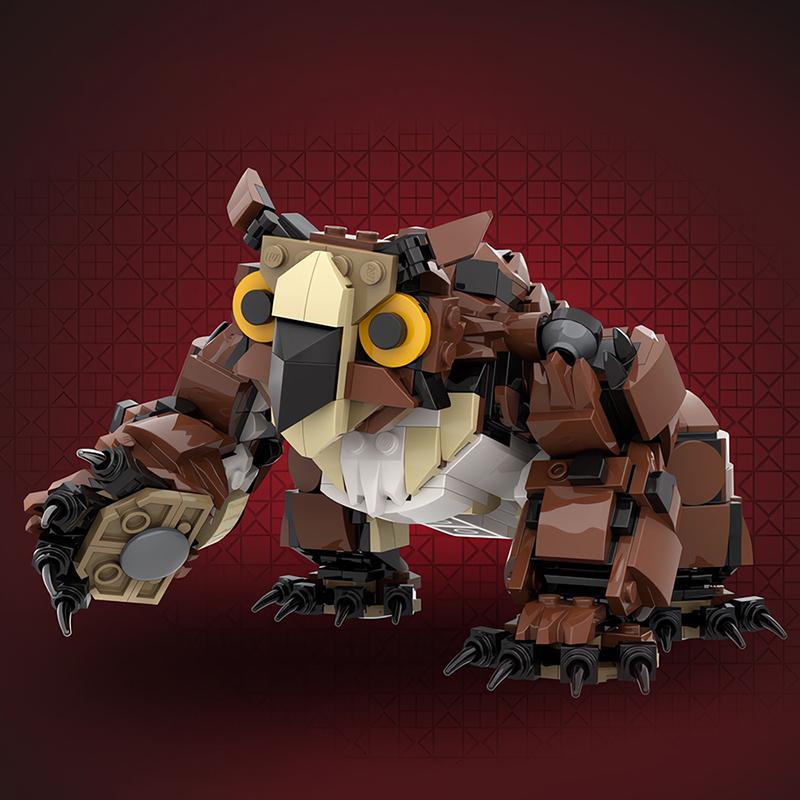 Buildmoc Game Dungeonsed Monsters Owlbear Owl Animals MOC Set Building Blocks Kits Toys for Children Kids Gifts 636PCS Bricks