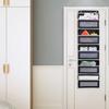 5-Shelf Hanging Storage Organizer Bag Organizer Door Storage Device with 5 Side Bags Mesh Window Storage for Bedroom Pantry