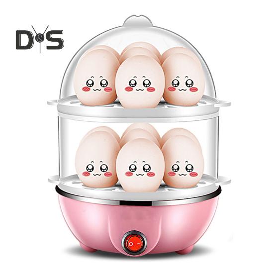 Автоматическая яйцеварка, яйцеварка большой емкости, одно-/двухслойная, 350 Вт, многофункциональная машина для приготовления вареных яиц на пару с заварным кремом