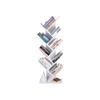 VASAGLE Tree Bookshelf, 8 Tier Floor Standing Bookcase with Wooden Shelves for Living Room, Home Office, White