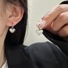 Серьги-гвоздики с дизайном в виде маленького персикового сердца для женщин Ретро Простые Ювелирные изделия Подарки Оптом