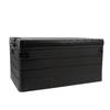 Outdoor Storage Box 60L Folding Detachable Storage Bin Camping Storage Container Multi Purpose for Garden Patio Black