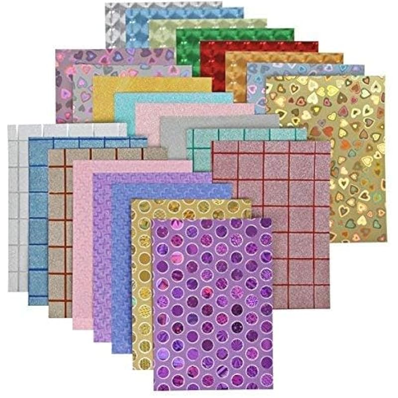 Eclet A4 Size Printed Decorative Sticker Sheet Paper Pre Printed Paper For Notebooks, Gifts, Paintings Etc Pack Of 10 Sh