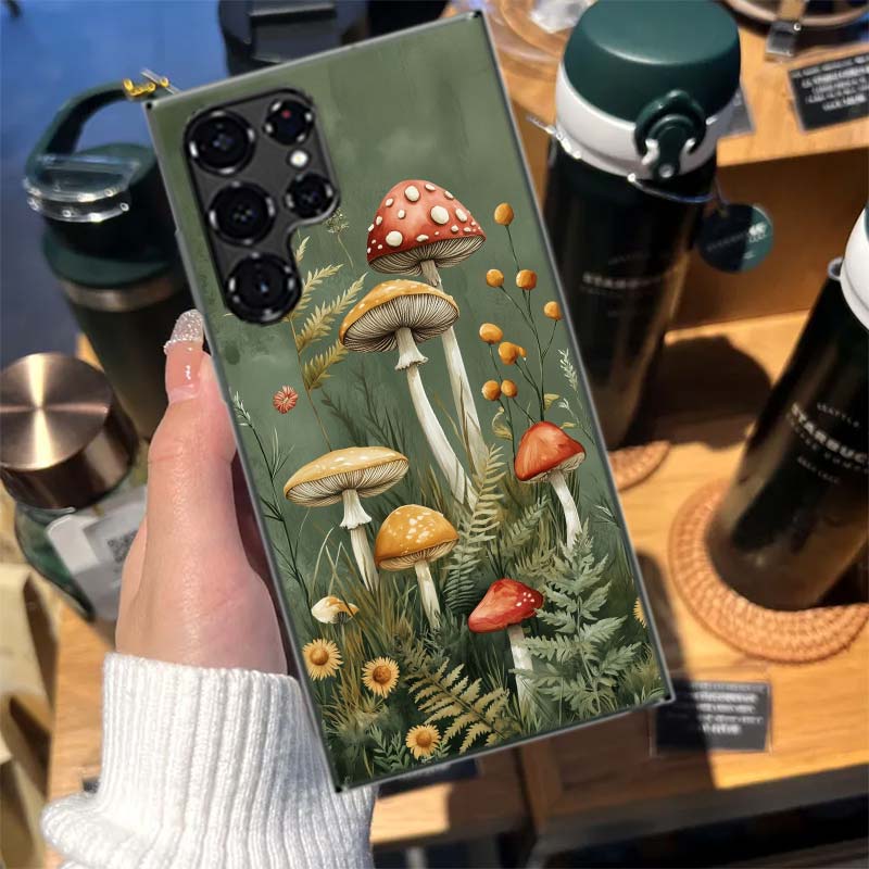 Чехол для телефона с рисунком разноцветных грибов для Samsung Galaxy S26 Ultra S25 Edge S24 S23 FE S21 Plus S20 S22 S10 Чехол TPU Capa Shell Sh