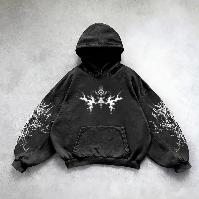Retro Pattern 3D Print Hoodie Unisex Pullover Sweatshirt Trendy Streetwear