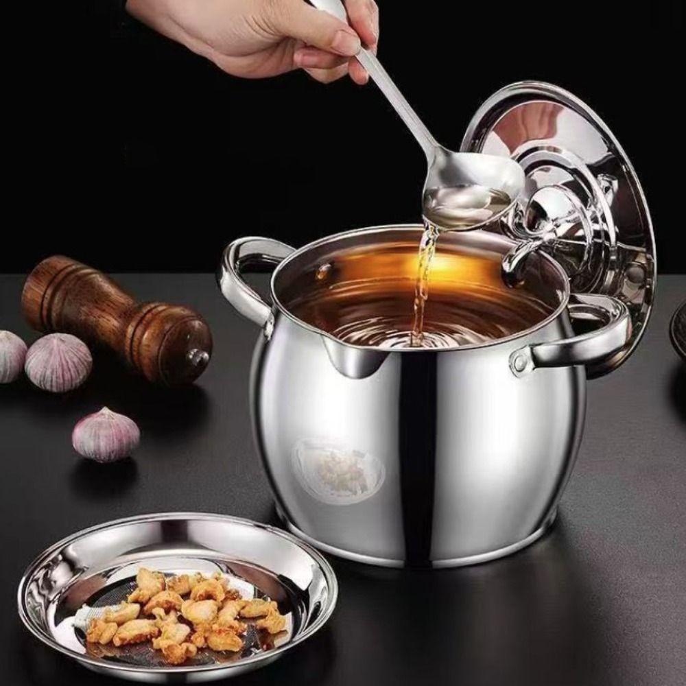 Бинауральная кастрюля для масла с ручкой 1,5/4 л, банка для хранения смальца, кувшин для смальца, ресторан