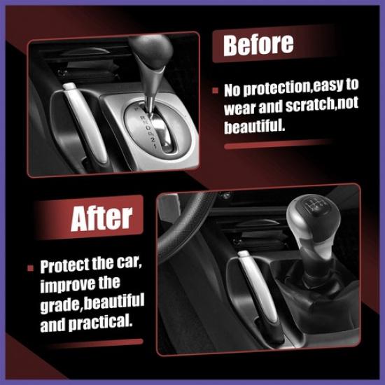 Set Manual Gear Shift Knob 6 Speed for Honda Civic 06-11 54102-SNA-A01 Black