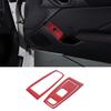 Red Carbon Fiber Interior Window Lift Switch Button Sticker For Subaru BRZ 22+