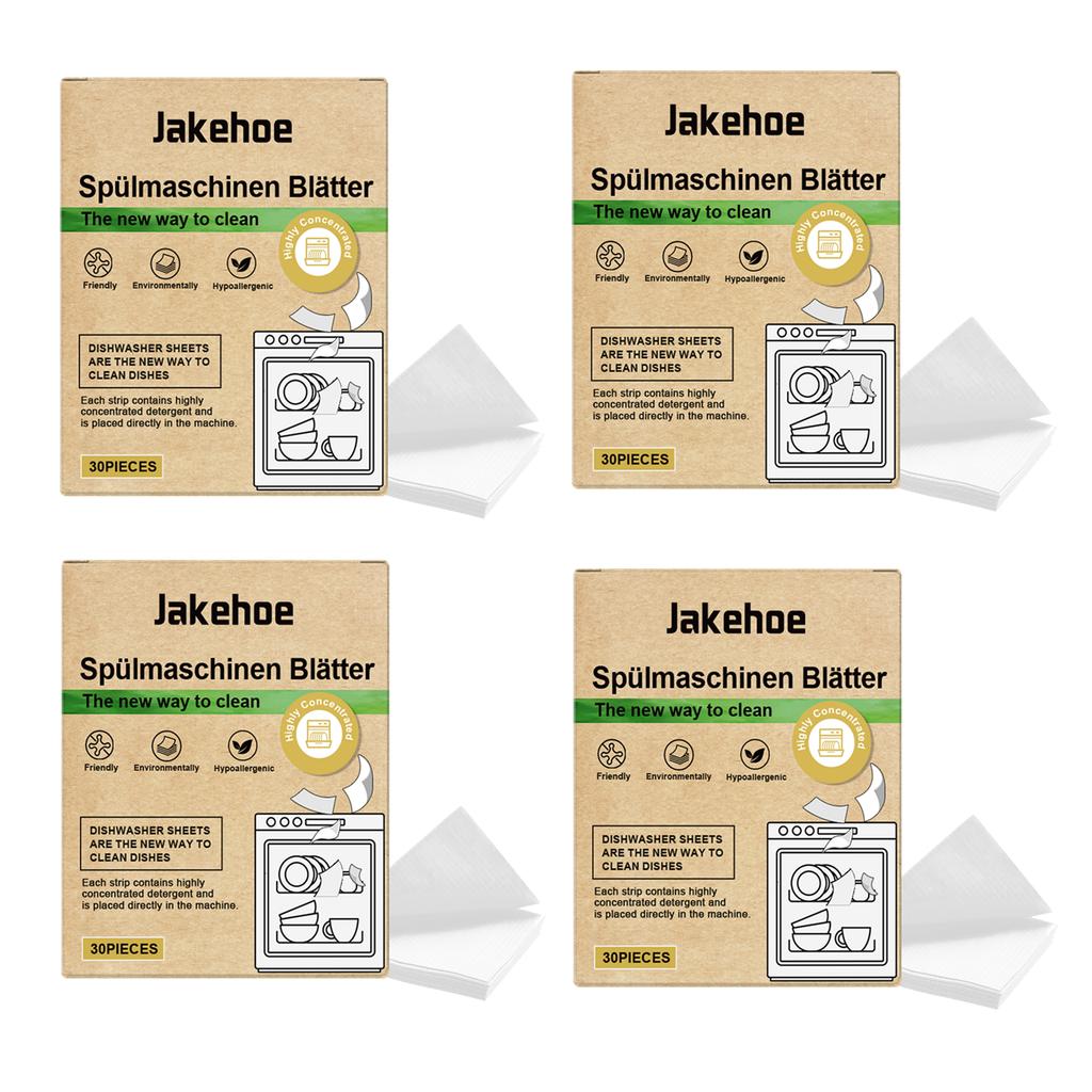 Dishwasher Cleaner Tablets 30pcs Multi Purpose Degreaser Descaler Deodorizer Deep Clean Kitchen Appliance Friendly Home Use