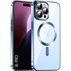 Protective Case - for iPhone - 16 Pro - Shockproof - Chrome Edge - Magnetic Circle