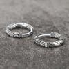 Хип-хоп Металл Женская Модная Бижутерия Женские Серьги-кольца Узор Серьги Корейский Стиль Ушная Пряжка