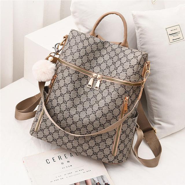 Женский рюкзак, роскошный брендовый дизайн, рюкзаки Traval, женский рюкзак, модная сумка из искусственной кожи с принтом и узором