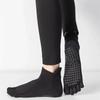 Носки для йоги Five Toes, однотонные хлопковые дышащие носки для пилатеса, женские силиконовые противоскользящие носки для занятий балетом и танцами в помещении