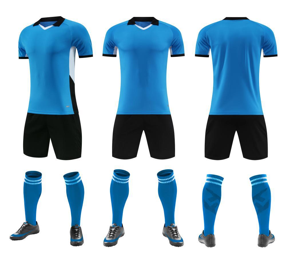 Soccer Uniform Sports Training Uniform Set For Men And Women Adults Children Printed Clear Plate Short Sleeve Competition